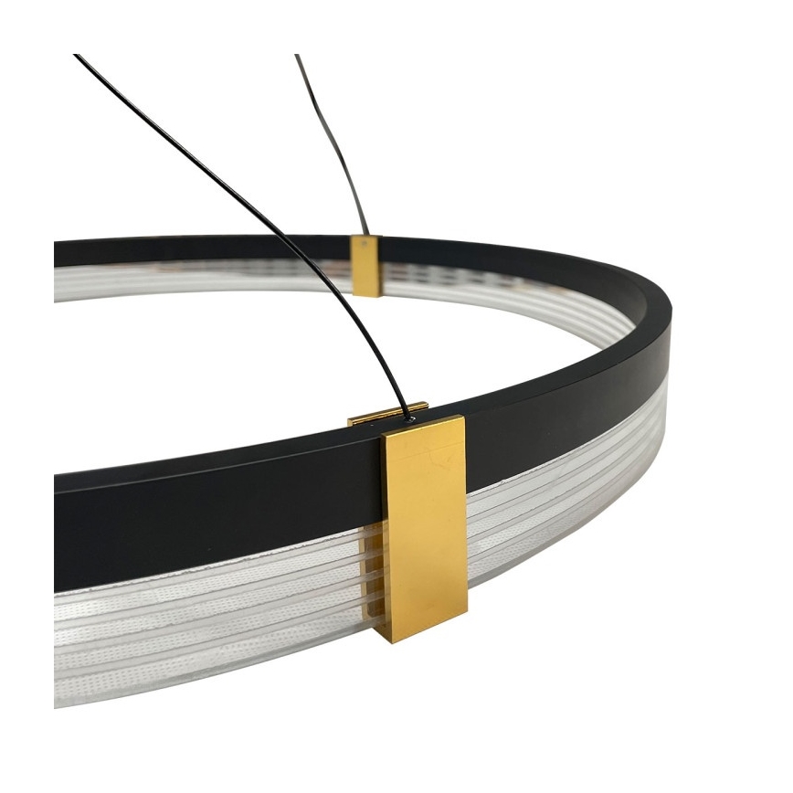 LED полилей на кабел TRIANGLE LED/40W/230V 3000/4000/6000K Ø 60 см черен