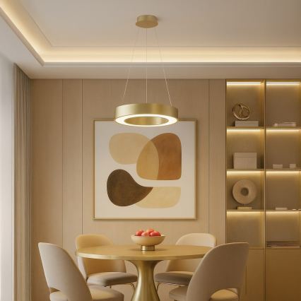 LED полилей на кабел UNION LED/40W/230V 3000/4000/6500K Ø 40 см златист