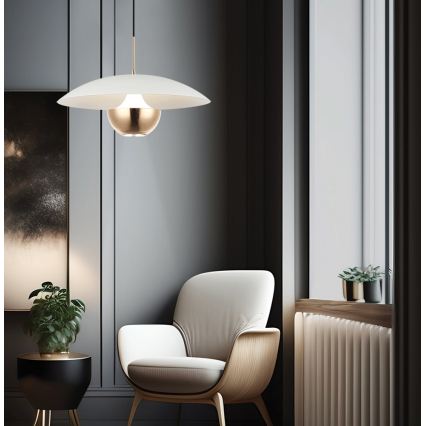 LED полилей на кабел VALIA LED/9W/230V бял/златен