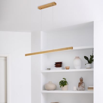 LED полилей на кабел VERDE LED/18W/230V 3000K 106 cm дъб