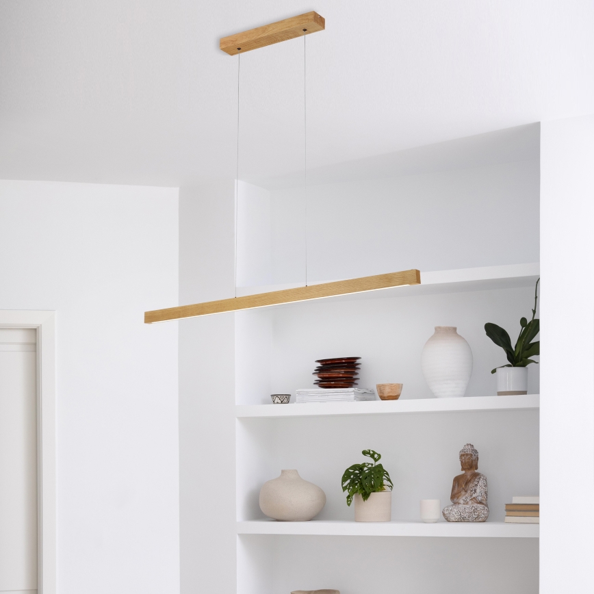 LED полилей на кабел VERDE LED/18W/230V 3000K 106 cm дъб