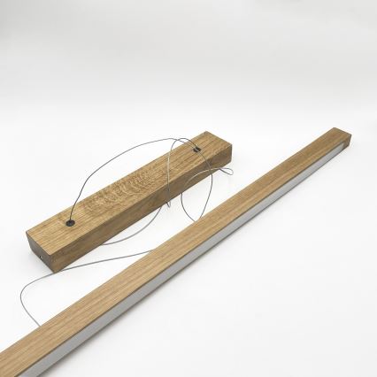 LED полилей на кабел VERDE LED/18W/230V 3000K 106 cm дъб