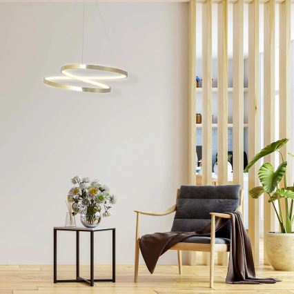 LED полилей на кабел ZEFIRA LED/40W/230V 4000K Ø 50 см златист