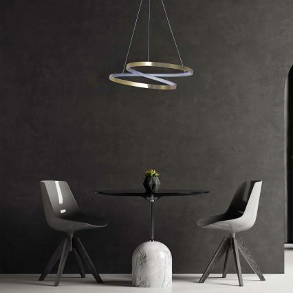 LED полилей на кабел ZEFIRA LED/40W/230V 4000K Ø 50 см златист