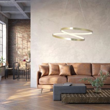 LED полилей на кабел ZEFIRA LED/40W/230V 4000K Ø 50 см златист