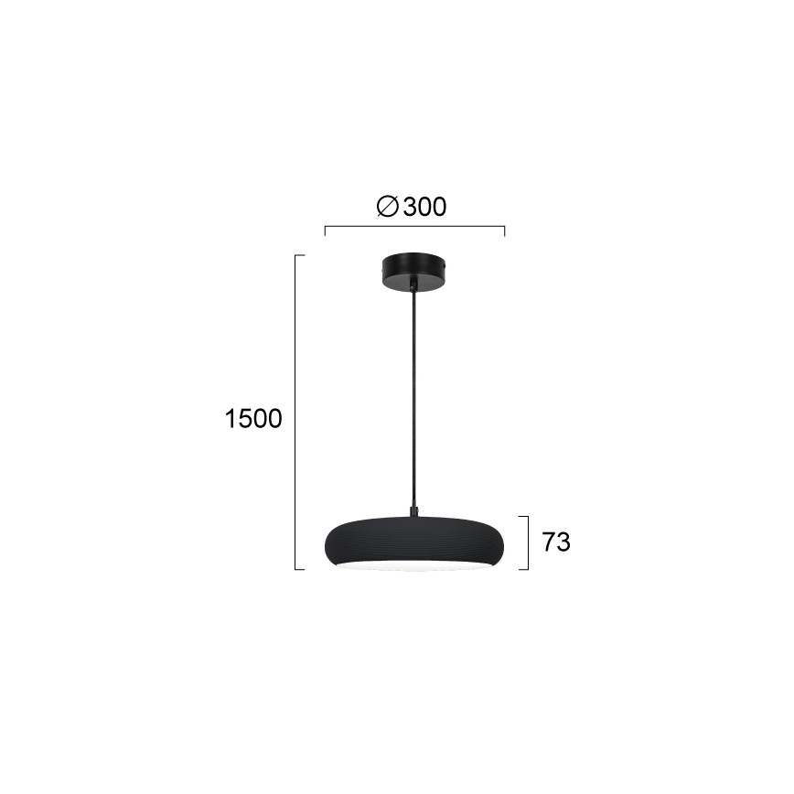 LED полилей на кабелно окачване LOGAN LED/11W/230V черен