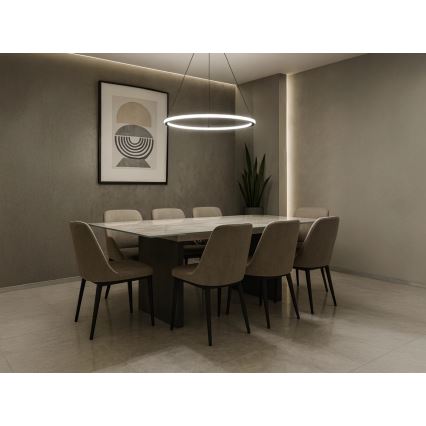 Димируема LED полилей на кабел LED/90W/230V 3000-6500K Ø 60 см + дистанционно управление