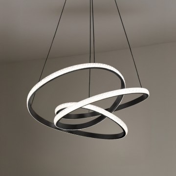 LED полилей с възможност за димиране, на кабел, LED/90W/230V 3000-6500K, диаметър 47 см + дистанционно управление