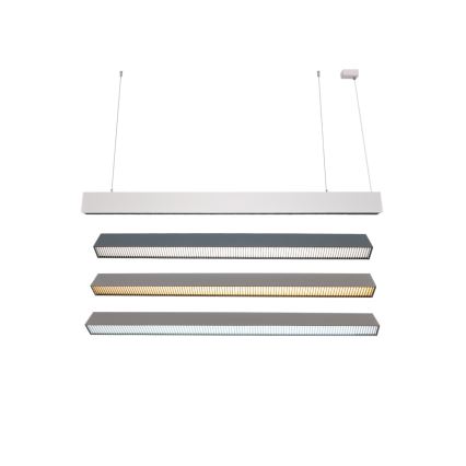 LED полилей с кабелно окачване, 55 W, 230 V, 3000/4000/6500 K, 120 cm, бял