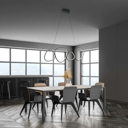 LED полилей с кабелно окачване PETRA LED/48W/230V 4000K черен