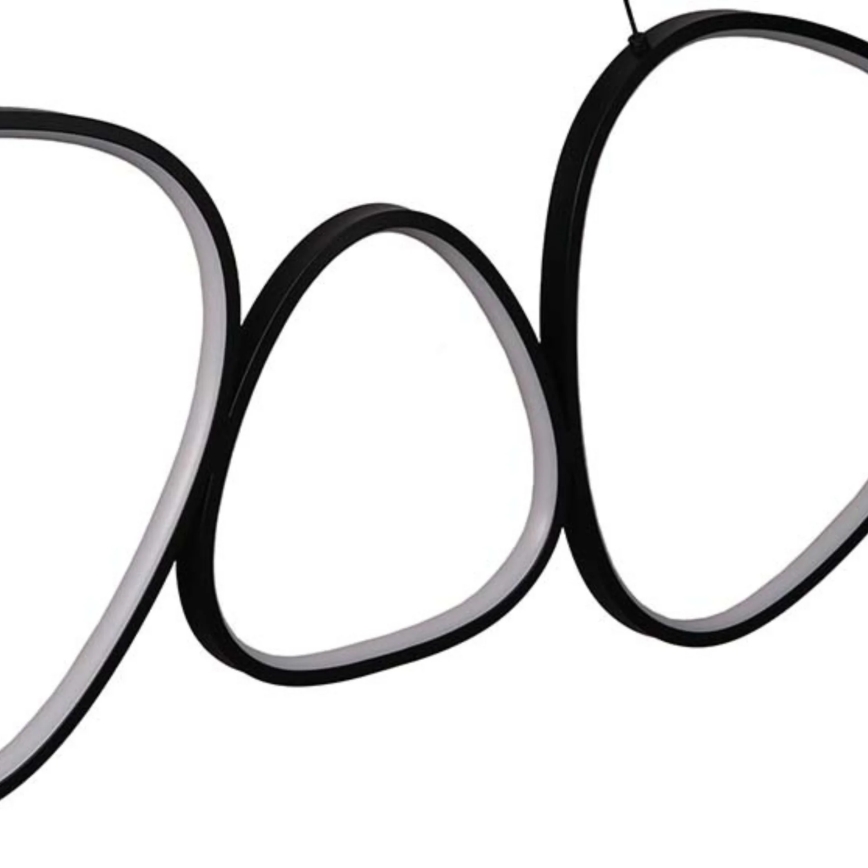 LED полилей с кабелно окачване PETRA LED/48W/230V 4000K черен