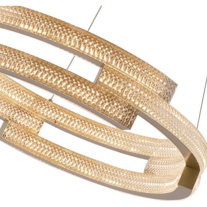 LED полилей с кабелно окачване TARJA LED/36W/230V 3000/4000/6000K Ø 60 см златен