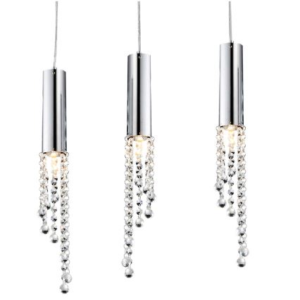 LED Полилей висящ на кабел DUERO 3xLED/3W/230V