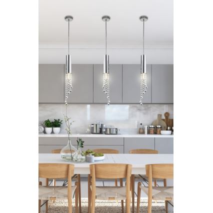 LED Полилей висящ на кабел DUERO LED/3W/230V