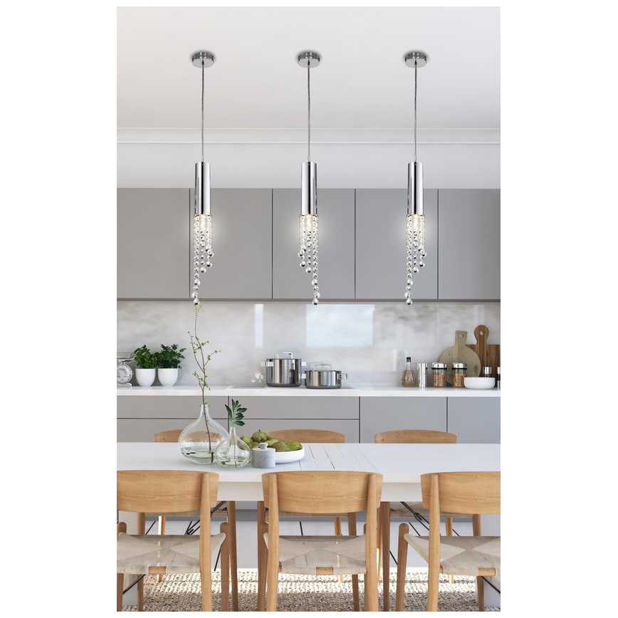 LED Полилей висящ на кабел DUERO LED/3W/230V