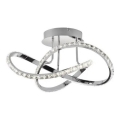 LED полилей за повърхностен монтаж ABRO LED/26W/230V с възможност за димиране, лъскав хром