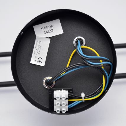 LED Полилей за повърхностен монтаж CAMBRIDGE 4xE27/8W/230V черен