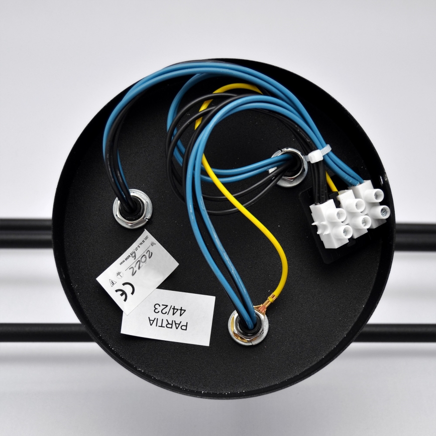 LED Полилей за повърхностен монтаж CAMBRIDGE 6xE27/8W/230V черен