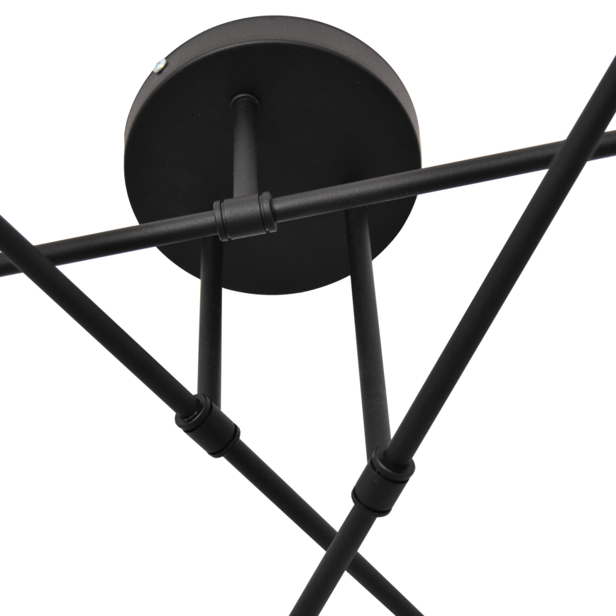 LED Полилей за повърхностен монтаж CAMBRIDGE 6xE27/8W/230V черен