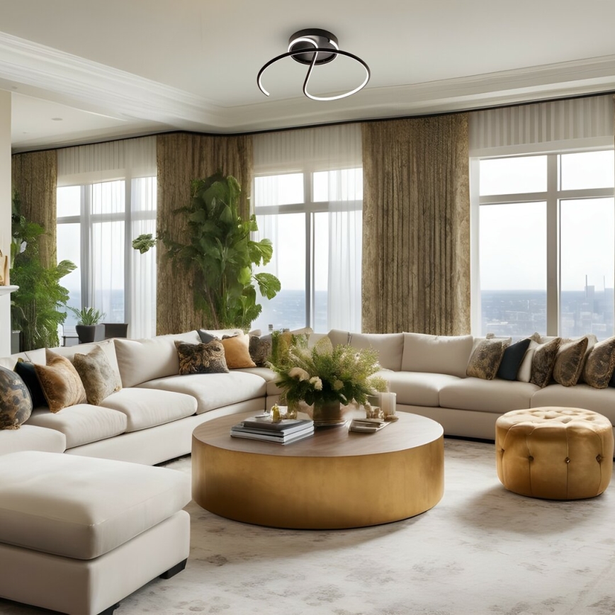 LED Полилей за повърхностен монтаж DELTA LED/30W/230V черен