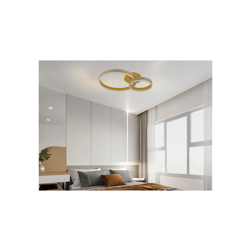LED полилей за повърхностен монтаж с димираща функция LED/110W/230V 3000-6500K + дистанционно управление