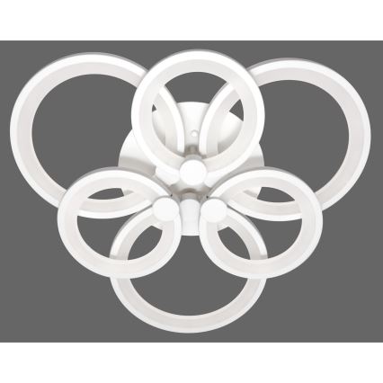 LED Димируем полилей за повърхностен монтаж SIENA LED/72W/230V бял + дистанционно управление