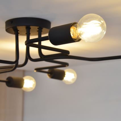 LED Полилей за повърхностен монтаж TUBE 6xE27/15W/230V