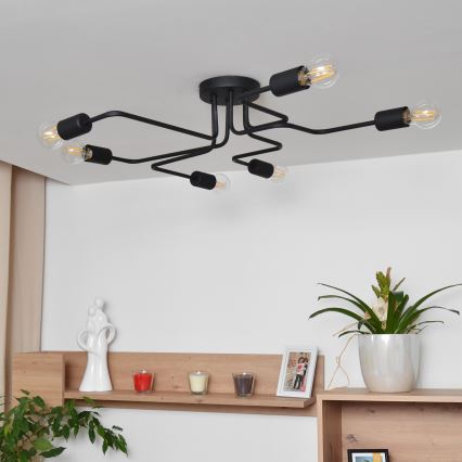 LED Полилей за повърхностен монтаж TUBE 6xE27/15W/230V