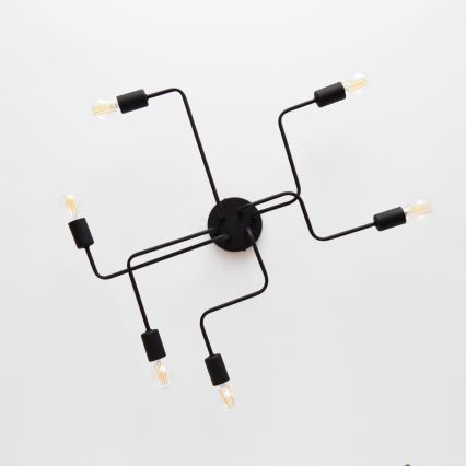 LED Полилей за повърхностен монтаж TUBE 6xE27/15W/230V