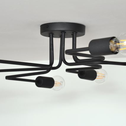 LED Полилей за повърхностен монтаж TUBE 6xE27/15W/230V