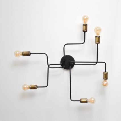 LED Полилей за повърхностен монтаж TUBE 6xE27/15W/230V