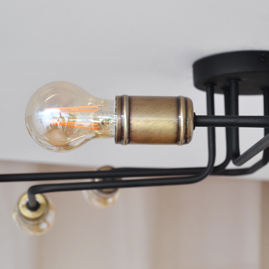 LED Полилей за повърхностен монтаж TUBE 6xE27/15W/230V