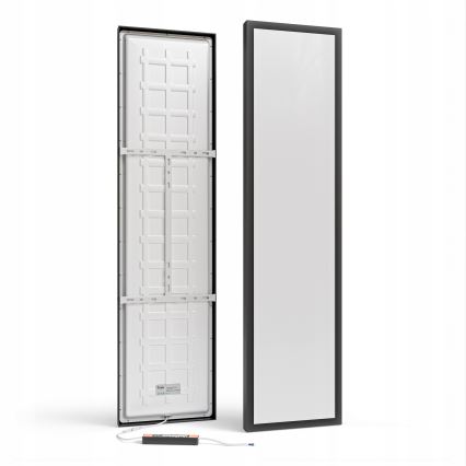 LED повърхностно монтиран панел LED/60W/230V 30x120 cm черен