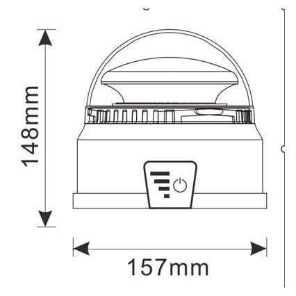 LED Сигнална лампа LED/12-24V IP65