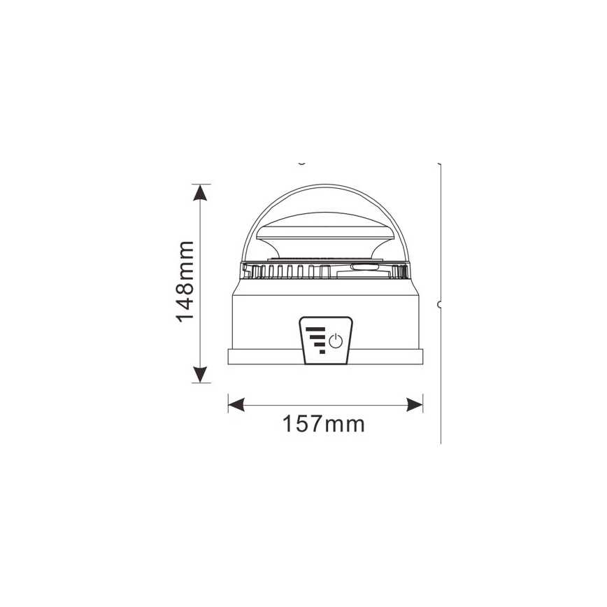 LED Сигнална лампа LED/12-24V IP65
