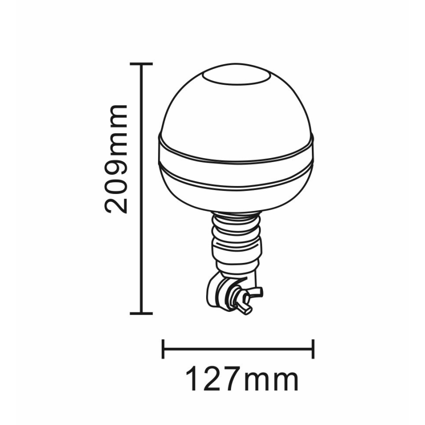 LED Предупредителна лампа LED/12-24V IP66