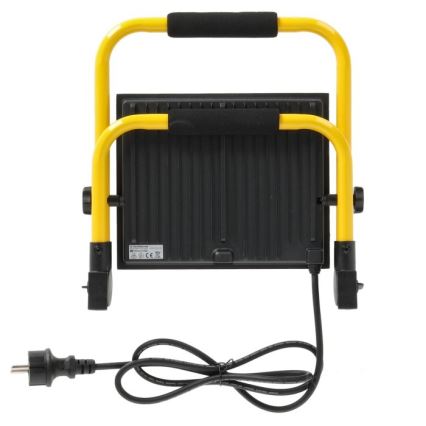 LED Преносим прожектор TIGRA LED/100W/4000K IP54 черен/жълт