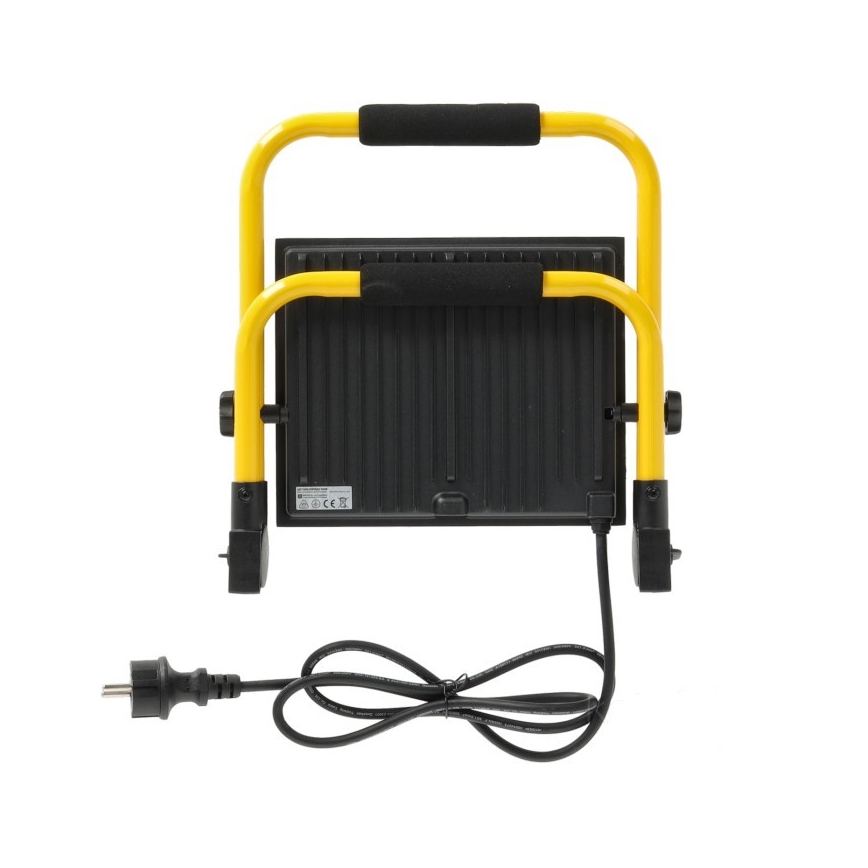 LED Преносим прожектор TIGRA LED/100W/4000K IP54 черен/жълт