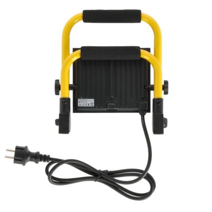 LED Преносим прожектор TIGRA LED/50W/4000K IP54 черен/жълт