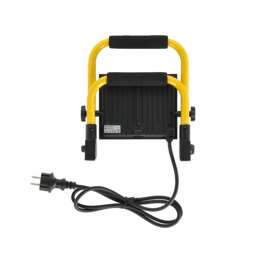 LED Преносим прожектор TIGRA LED/50W/4000K IP54 черен/жълт