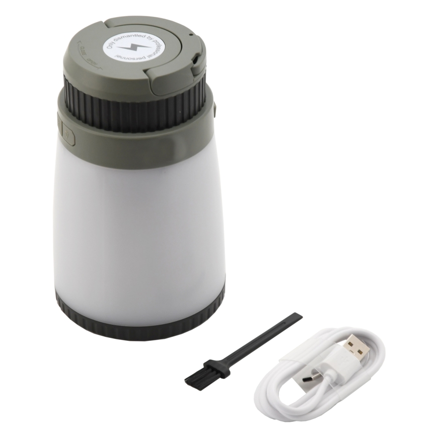 LED Преносима акумулаторна лампа с капан за насекоми LED/2W/1800mAh/3xAAA IPX4 зелена