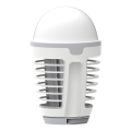 LED Преносима акумулаторна лампа с капан за насекоми LED/5W/1800 mAh IPX4 бял/сив