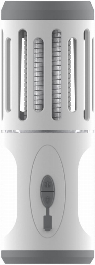 LED Преносима акумулаторна лампа с капан за насекоми LED/6W/1800 mAh IPX4 бял/сив