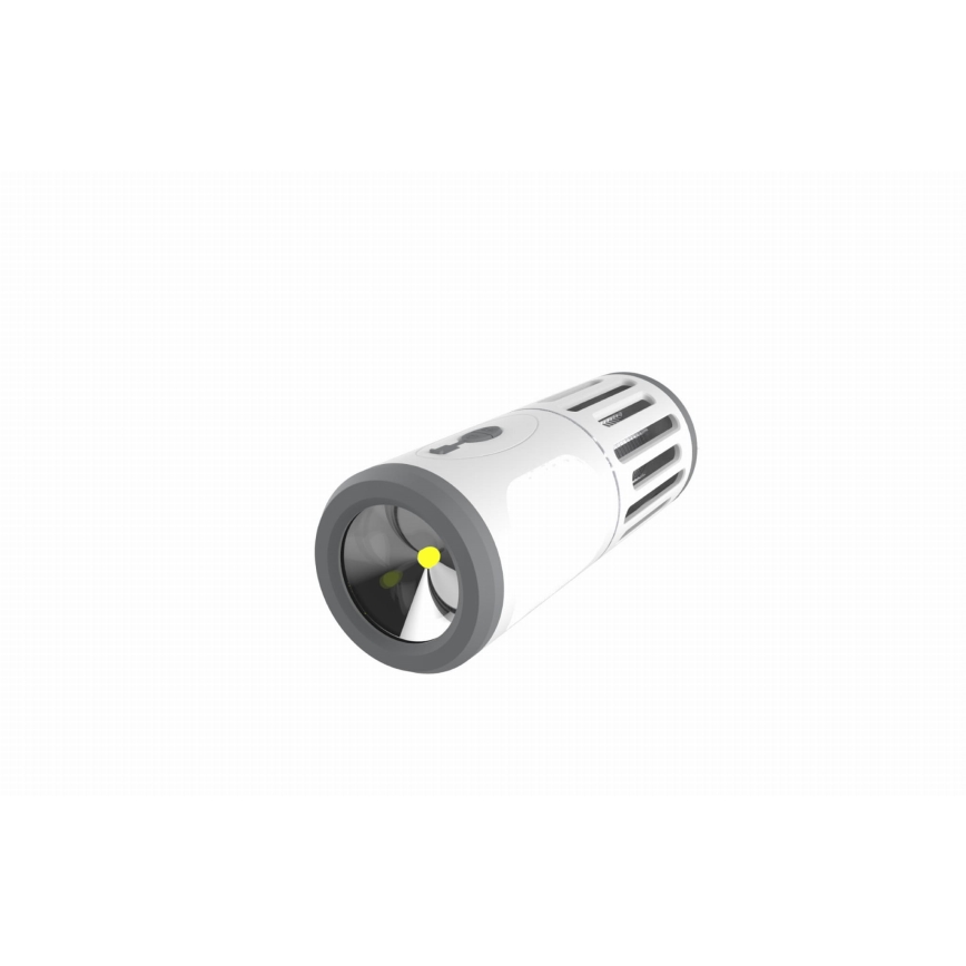 LED Преносима акумулаторна лампа с капан за насекоми LED/6W/1800 mAh IPX4 бял/сив