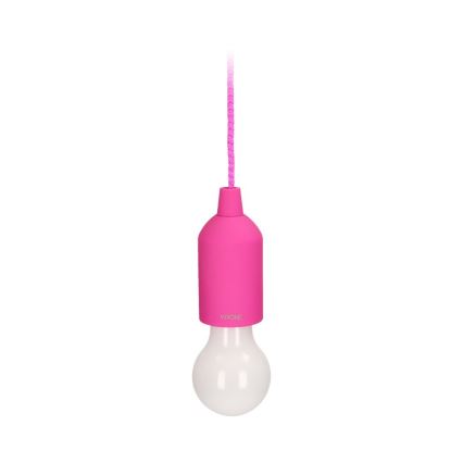 LED Преносима лампа LED/1W/3xAAA розова