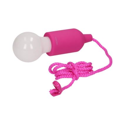 LED Преносима лампа LED/1W/3xAAA розова