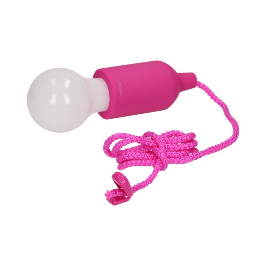 LED Преносима лампа LED/1W/3xAAA розова