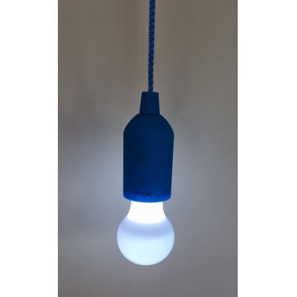 LED Преносима лампа LED/1W/3xAAA синя