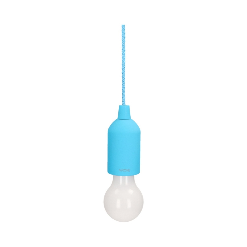 LED Преносима лампа LED/1W/3xAAA синя