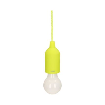 LED Преносима лампа LED/1W/3xAAA зелена